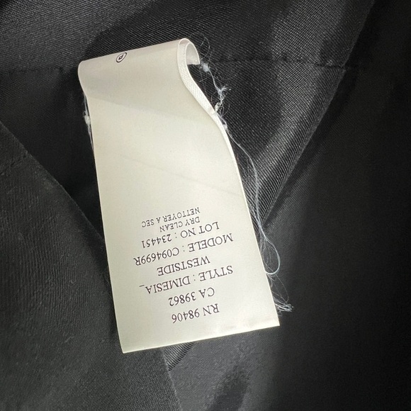 Theory Sleeveless Fitted Dress Black Women's Size 2 - Picture 6 of 10